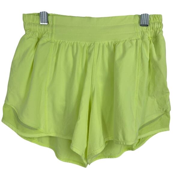 Lululemon Hotty Hot Short II 3.5" Electric Lemon Size 4 - Picture 10 of 11